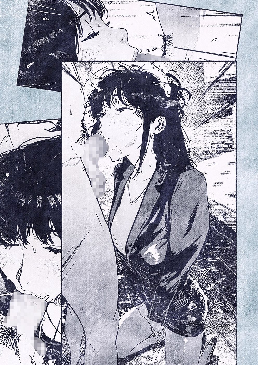 野外でフェラチオ