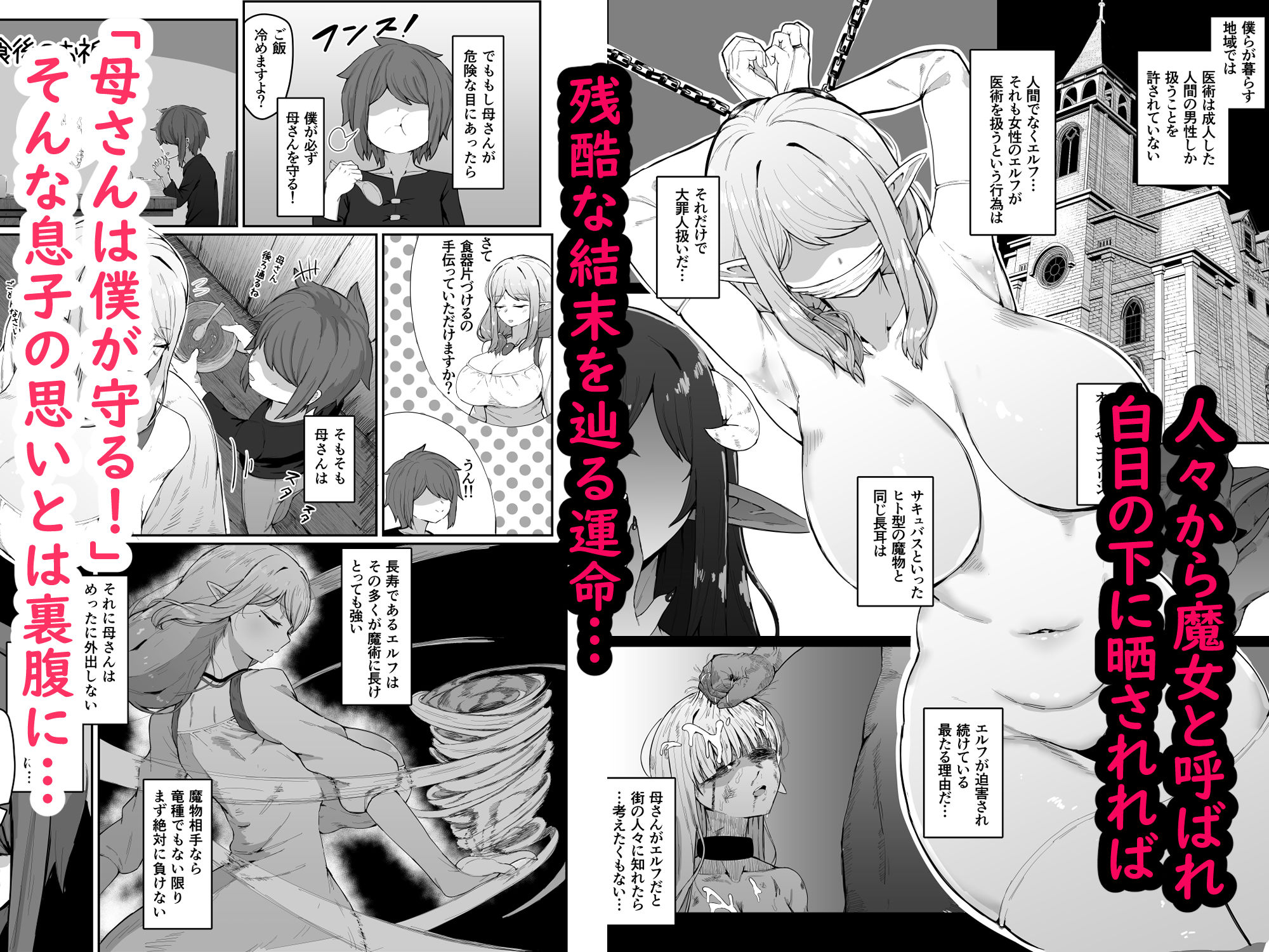 人々から魔女と呼ばれ迫害されるエルフ。そんな母親を守りたい息子