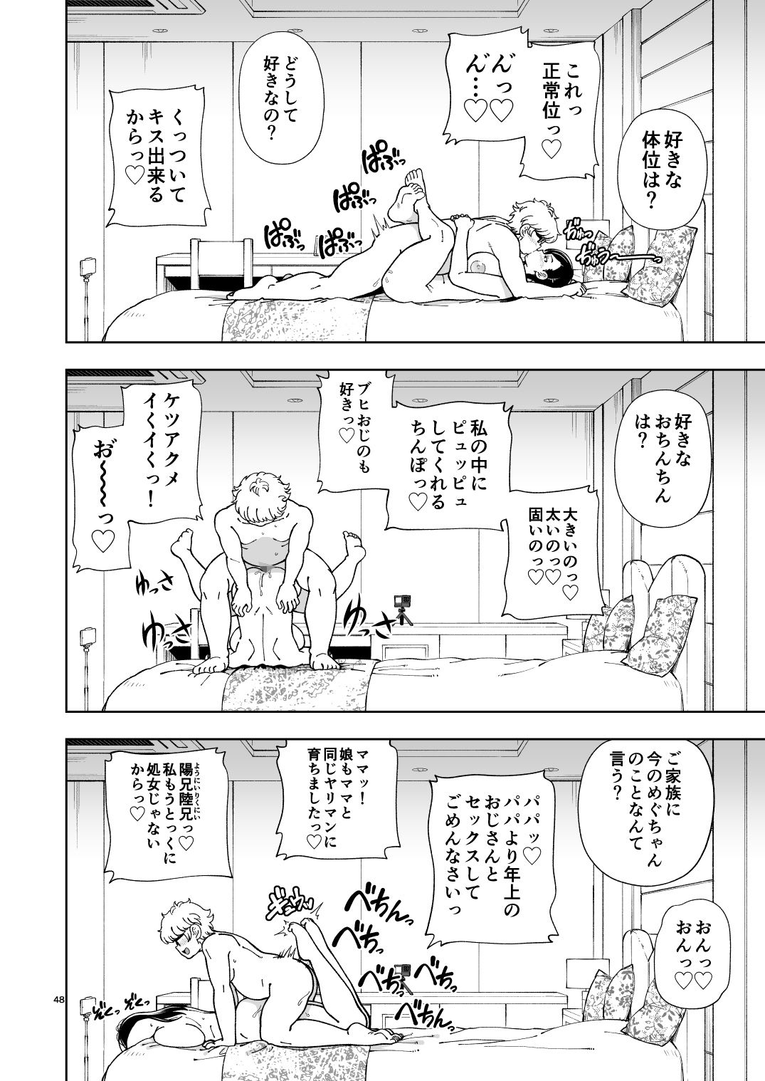 父親より年上のおじさんとパパ活セックス。正常位が好き。でかくて太いちんぽが好き。