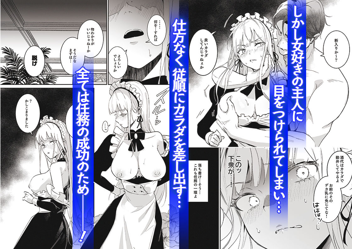 任務成功のために女好き主人に体を差し出す